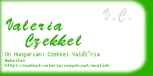 valeria czekkel business card